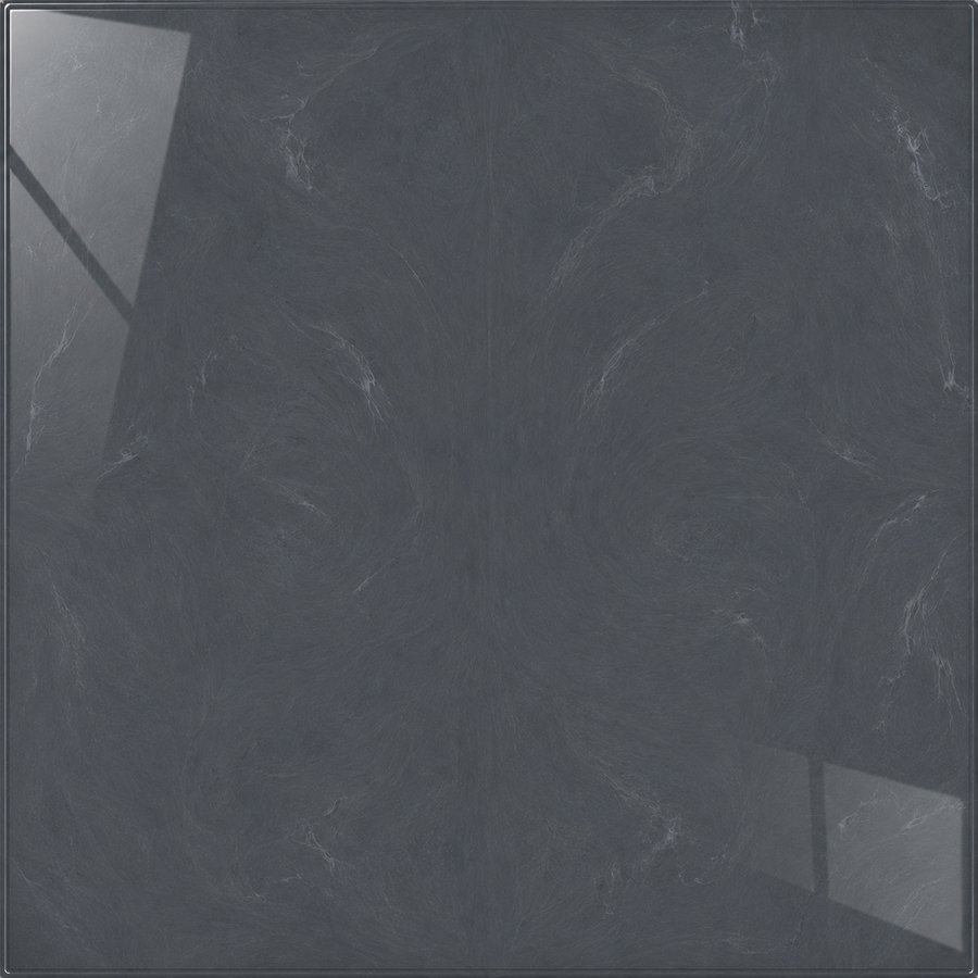Revestimento Rivesti SafeFloor™ Cimento Queimado 30 x 30 cm, com efeito cimentício e acabamento vitrificado de alto brilho. Sistema piso sobre piso aplicado com adesivo PU40 diretamente sobre cerâmica, porcelanato ou outro revestimento existente compatível.